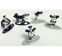 Jada-Disney Mickey, Minnie, Pete, Parrot e Clarabelle Pack 5 Figure 90 Anniversario Mikey, Multicolore (0801310300138)
