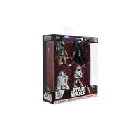 Jada - Disney Star Wars 4-Pack Personaggi 6,5 cm - Mini Action Figures Ufficiali, Set da 4 Personaggi Collezionabili, Dettagli Premium, 9336702314R00, +3 Anni