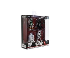 Jada - Disney Star Wars 4-Pack Personaggi 6,5 cm - Mini Action Figures Ufficiali, Set da 4 Personaggi Collezionabili, Dettagli Premium, 9336702314R00, +3 Anni