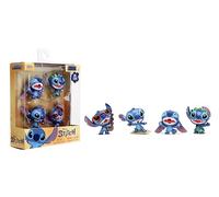 Jada Disney Stitch Metalfigs - Confezione da 4 figure pressofuse, scala 6,3 cm
