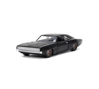 Jada Dom's 1968 Dodge Charger Widebody F9, Matte Black w/Bronze Tail Stripe Toys