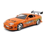 Jada- Fast And Furious-Brian O'Conner's Toyota Supra Modellino Auto, Colore Arancione, 97168