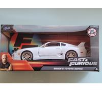 Jada Fast & Furious Brian's Toyota Supra 1/24 White Diecast Model