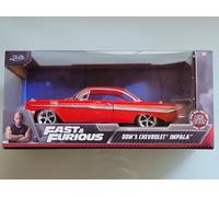 Jada Fast & Furious Dom's Chevrolet Impala 1/24 Red Diecast Model
