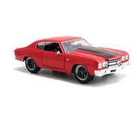 Jada- Chevrolet Doms Chevelle SS-Fast And Furious-Échelle 1/24-Rougeminiature Veicolo Auto da Collezione in Miniatura, Colore Rosso, 97193