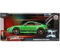 Fast & Furious JADA Fast X Brian's Porsche 911 GT3 RS 1:24 die-cast model car, t