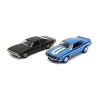 JADA - FAST AND FURIOUS TWIN PACK IN SCALA 1:32 CAMARO 1969 + DODGE CHARGER WIDEBODY
