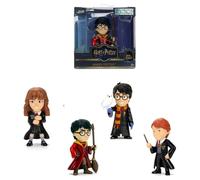 Jada Toys Harry Potter, statuetta (1 pezzo), 1 di 4 personaggi da collezione in metallo (2 varianti di Harry Ron, Hermione) per fan e bambini a partire dagli 8 anni, scelta casuale, 6,5 cm, onda 2