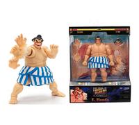 Jada Toys Street Fighter Figura E. Honda (16 cm) - Personaggio mobile da collezione e azione in Street Fighter 2: The Final Challengers, con testa alternativa, mani e accessori, a partire dai 13 anni