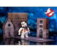 Jada Ghostbusters 6" Stay Puft Marshmallow Man Figura Con Diorama Nano Ecto-1