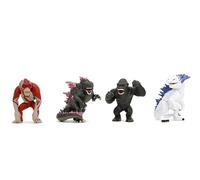 Jada Statuine pressofuse Godzilla x Kong – Confezione da 4, 6,3 cm per bambini e adulti