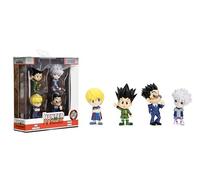 Jada Hunter x Hunter - Confezione da 4 statuine pressofuse, giocattolo per bambini e adulti, 6,3 cm