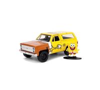 JADA 1/32 Scala Modellino - Spongebob Squarepants & 1980 Chevy K5 Blazer - 31798