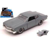 Jada JADA97379 DOM'S CHEVY CHEVELLE SS 1970 GREY FAST & FURIOUS 1:32 Modellino
