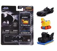 Jada Nano Batman 3 Set di Veicoli, Colore Nero, 31616
