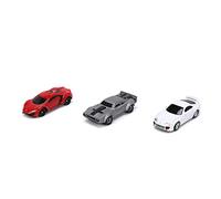 Jada JAN32482 Hollywood Rides-Nano Fast and Furious 3 Car Set da collezione in miniatura, multicolore, taglia unica