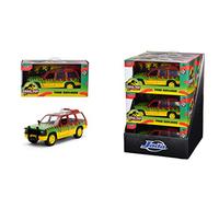 Jada - Jurassic Park Ford Explorer, 253252022, +8 anni, in scala 1:32, Die-cast, parti mobili, ruota libera, licenza ufficiale