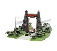Jada Jurassic Park Nano Scene Diorama con due auto pressofuse dai 3 anni in su