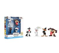 Jada Looney Tunes Metalfigs Confezione da 4 - Bugs Bunny, Tasmanian Devil, Daffy Duck, Sylvester The Cat - Figure da collezione in metallo da 2,5 pollici