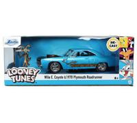 JADA 253255028 PLYMOUTH - ROAD RUNNER COUPE 1970 WITH WILE E. COYOTE FIGURE - LO