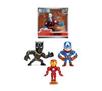 Jada Marvel Avengers - Statuetta in metallo, 7 cm, 1 su 4 colori casuali, + | Include 1 figura casuale tra 4 Avengers Marvel; non include l'assortimento completo né permette di scegliere il personaggio