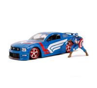Simba SBA253225007 Hollywood Rides - Marvel: Ford Mustang GT del 2006 con Captai