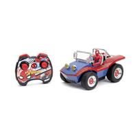 Jada - Marvel Spider-Man Buggy RadioComando, 253223025, +6 anni, con funzione turbo, personaggio di Spider Man incluso, dimensioni: 19 cm, velocità max 9 km/h