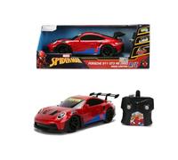 Jada- Marvel Spider-Man Porsche 911 RC 1:16, Auto Radiocomandata Porsche con Livrea Spider-Man, 9336983314R00, +3