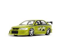 Jada - Modellino auto Mitsubishi Lancer EVO II, 253203052, di Brian del film Fast and Furious (2002),1:24, colore: verde/giallo