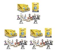 Jada - One Piece Nanofigs Blind Pack - Mini Personaggio a Sorpresa in Metallo, 13 Modelli da Collezione, Cod. 9337285314R00, +3 anni (Confezione da 3)