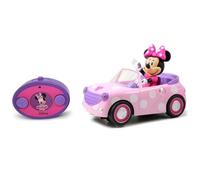 Jada - Radiocomando Minnie Roadster Racer, 253074001, +3 anni, cm 19, funzioni avanti-dritto e indietro-curva, licenza ufficiale Disney