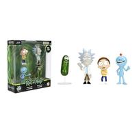 Jada Rick and Morty Metalfigs - Confezione da 4 statuette pressofuse da collezione, scala 6,3 cm, Rick, Morty, Meeseeks, Pickle Rick Toys