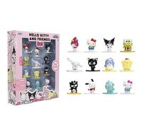 Jada Sanrio Nano Metalfigs - Set di 12 mini figure pressofuse, serie 1, include Hello Kitty, My Melody, Kuromi & More Toys