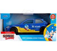 JADA Sonic 1997 Honda Civic Type-R Auto Die-Cast 1-32 Toy