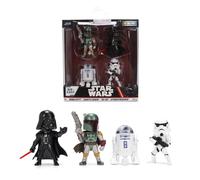 Jada Star Wars Metalfigs 4-Pack - Darth Vader, Stormtrooper, R2-D2, Boba Fett (C
