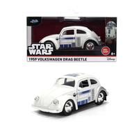 Jada Star Wars R2-D2 1959 Volkswagen Beetle Die-Cast Car 1:32 Scale Vehicle - Ho