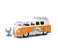Jada STITCH 1961 VW BEETLE 1:24 modellino in scala pressofuso con figura