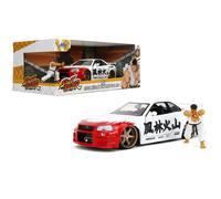 Jada Street Fighter 2002 Nissan Skyline GTR Con Figura Di Ryu - Scala 1:24...