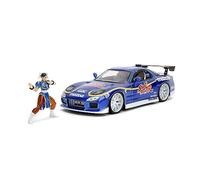 JADA 30838 MAZDA RX-7 CON FIGURA CHUN-LI BLU HOLLYWOOD GIDES 1993 1/24