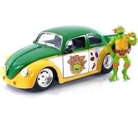 Jada Tartarughe Ninja 1:24 Volkswagen Beetle Drag Die-cast 1959
