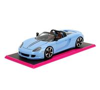 SLIP JADA 35066 MINIATURE PORSCHE CARRERA GT BLU ROSA 2005 1/24