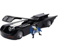 Jada Toys 30916BK - Modello BATMOBILE dalla Serie Animata 20cm con Figura BATMAN 1/24 DIE CAST DC Comics JADAToys