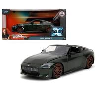 JADA TOYS 34791 1/24 Fast And Furious Nissan Z 2023 Verde F&F X Nissan Mini Auto