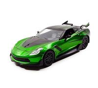 Jada Toys 98499 - Film Transformers Corvette Stingray, Transformers 5 Crosshairs, scala 1/24, colore: Verde/Nero