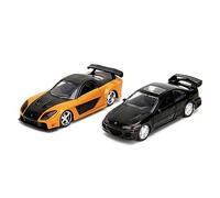 Jada Toys - Auto Fast and Furious (set da 2 pezzi) - Honda Civic EJ1 1993 & Han's Mazda RX-7 1997-2 Legacy Series Modellino auto con porte apribili, 1:32, 19 cm, a partire da 8 anni, Wave 1, set 1
