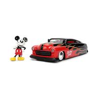 Jada Toys Auto Mercury Coupé 1951 (19 cm) con personaggio Mickey Mouse (7 cm) - Modellino auto con parti apribili, set di giocattoli Disney in metallo per fan e collezionisti a partire dagli 8 anni in