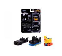 Jada Toys Batman - Set di 3 macchine da collezione Nano Die-cast, Batmobile, Penguin Duck, Penguin Bat O' Ride, set da 4 cm, a partire da 8 anni