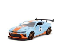Jada Toys Big Time Muscle 1:24 2016 Chevy Camaro SS Widebody Gulf Die-Cast...