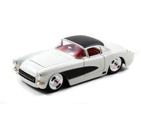 Jada Toys Bigtime Muscle 1:24 1957 Chevy Corvette Auto Die-cast - Apertura...