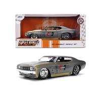 Jada Toys Bigtime Muscle 1:24 1971 Chevy Chevelle Die-cast Car - Opening Doors,